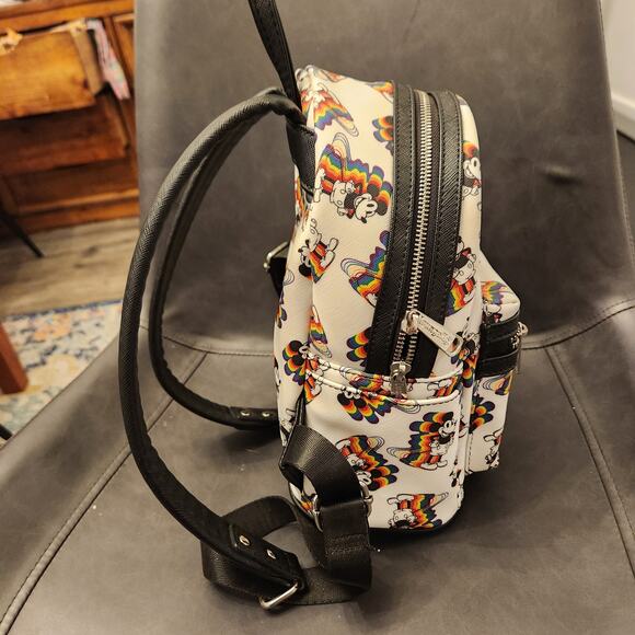 Loungefly Disney Mickey Mouse Rainbow shadow backpack - Picture 4 of 12